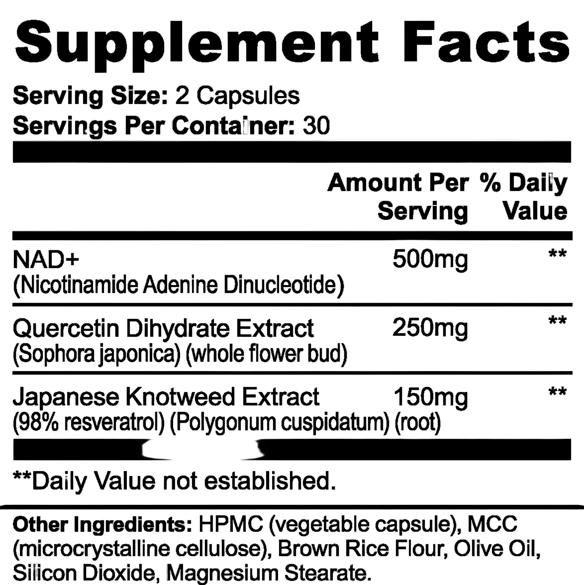NAD+ NIcotineamide Adenine Dinucleotide