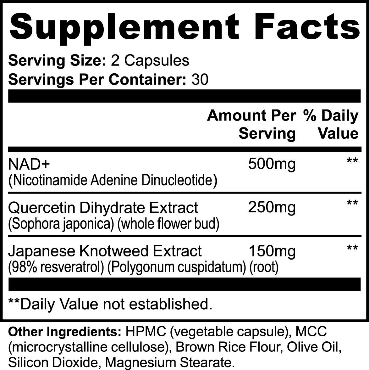 NAD+ Nicotineamide Adenine Dinucleotide
