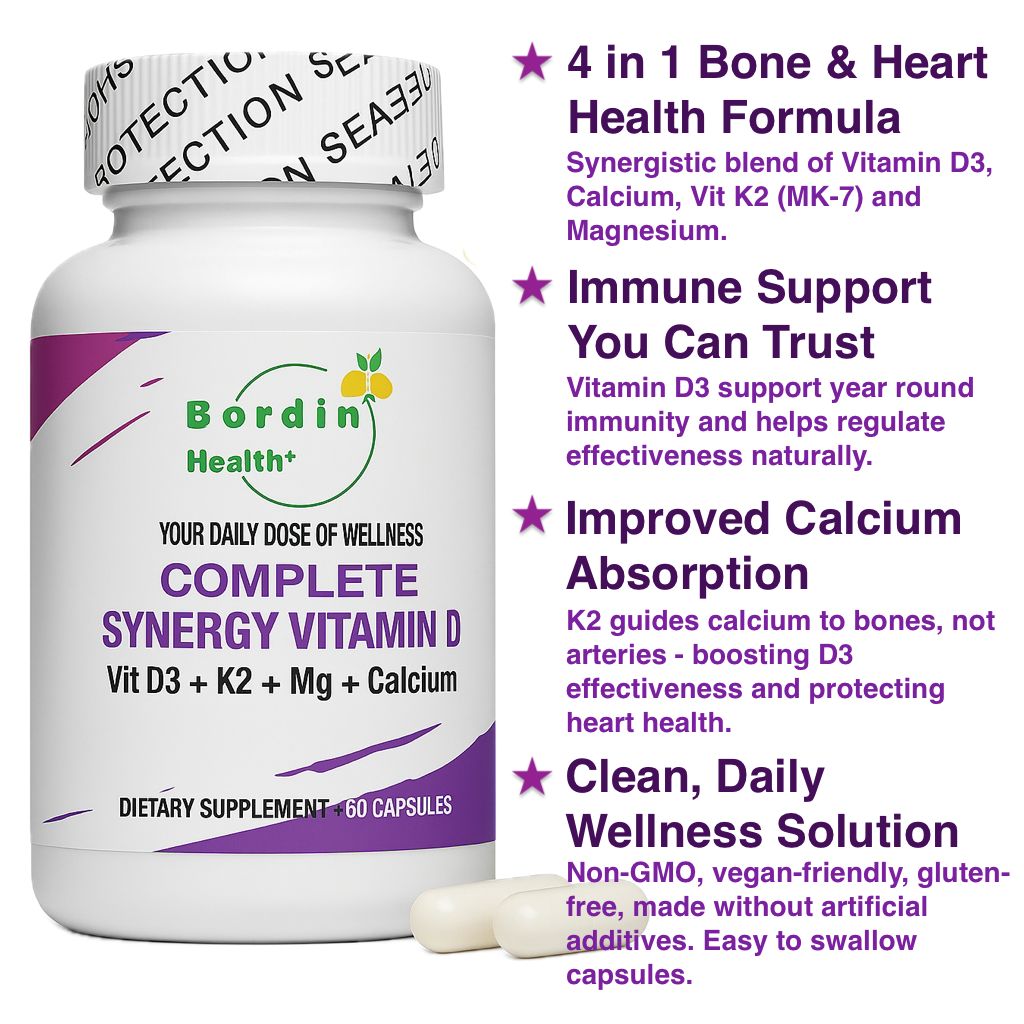 PREMIUM VITAMIN D3 complex with Calcium, Magnesium & Vit K