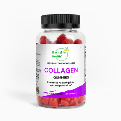 Collagen Gummies with Biotin & Vitamin C - 200mg Collagen Peptides for Skin, Hair & Joint Support - Enhanced with Vitamin E & Zinc - 60 Gummies (30 Day Supply) - Delicious Orange Flavor