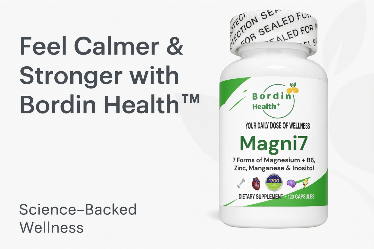 Magni7 - 7 Forms of Magnesium + B6, Zinc, Manganese & Inositol