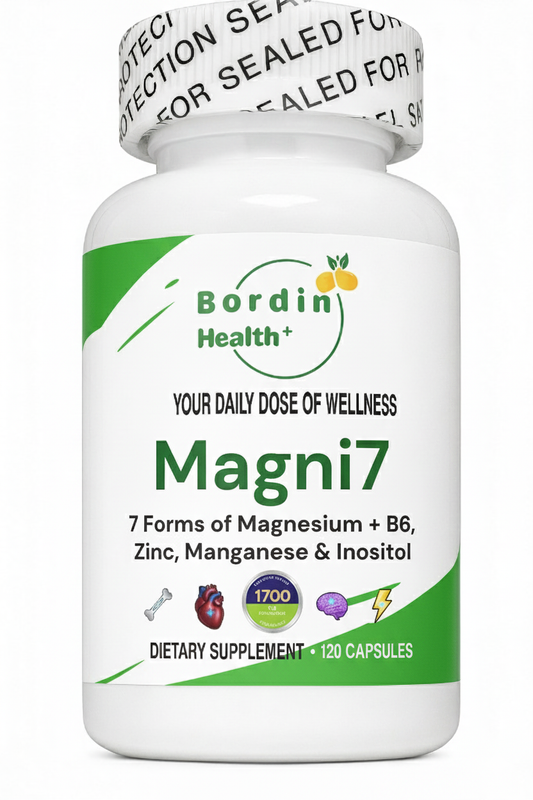 Magni7 - 7 Forms of Magnesium + B6, Zinc, Manganese & Inositol