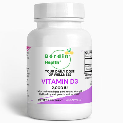 Vitamin D3 2,000 IU - Bordin Health™ Store